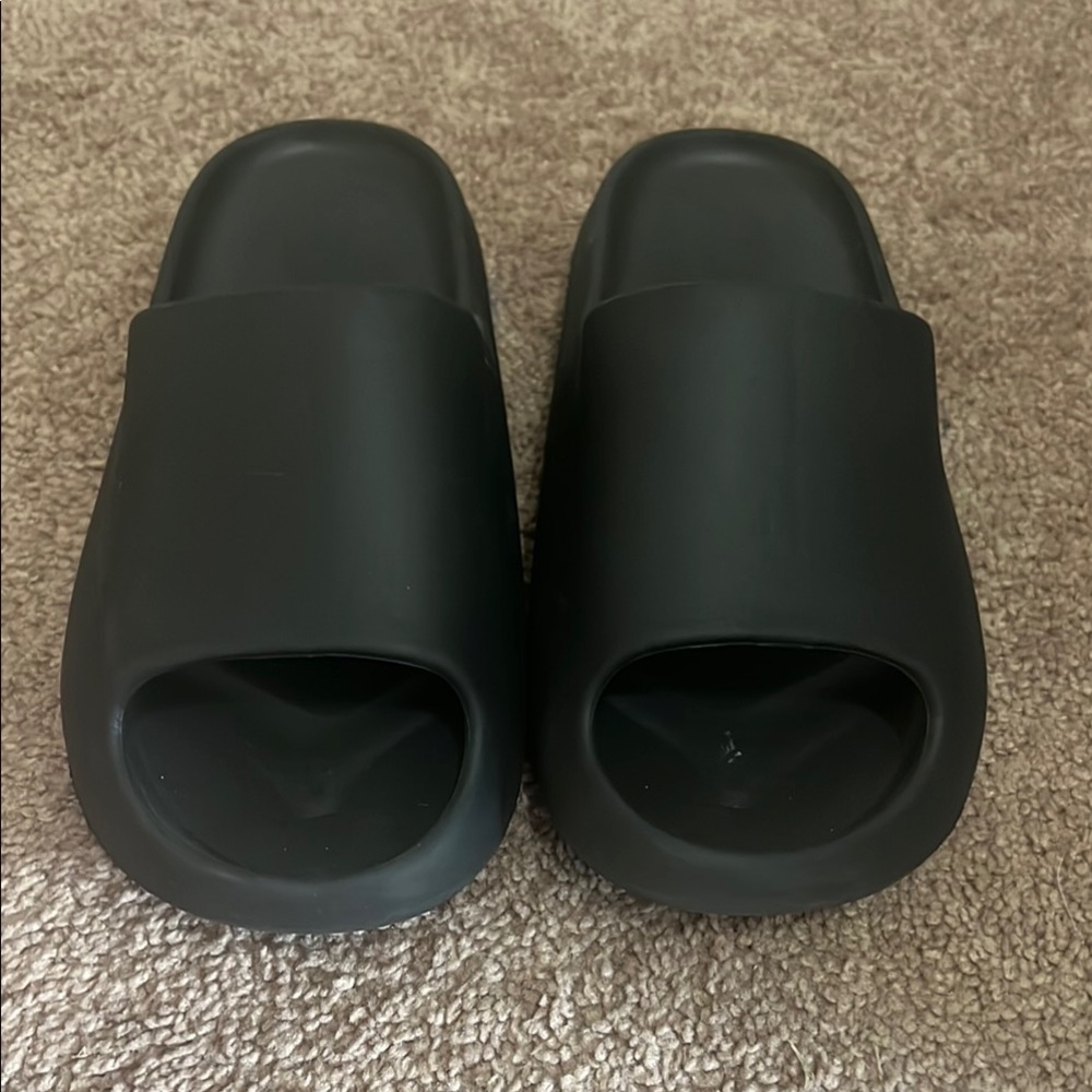Black Slide Sandals